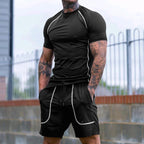 Herren Sportlicher Kurzarmanzug mit praktischem Taschendesign