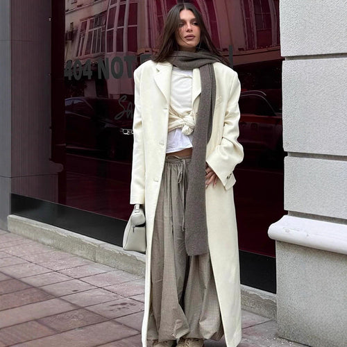 Damen Übergroßer Mantel mit elegantem Schnitt R&B