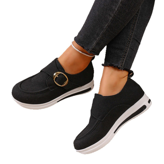 Damen bequeme Slipper mit modischem Schnallen-Detail R&B