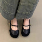Damen elegante Ballerinas mit modischem Riemchen und geschmackvollem Metallic-Detail R&B