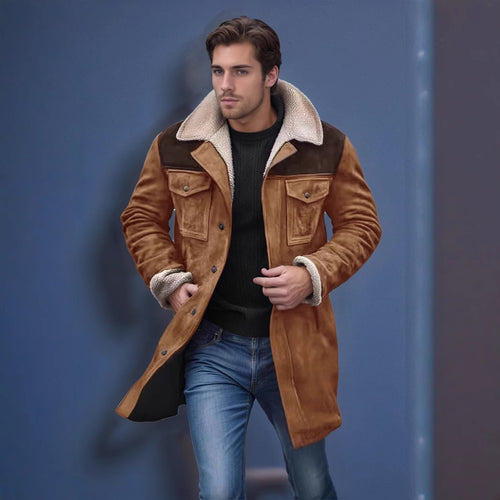 Herren Warm gefütterte Modische Jacke R&B