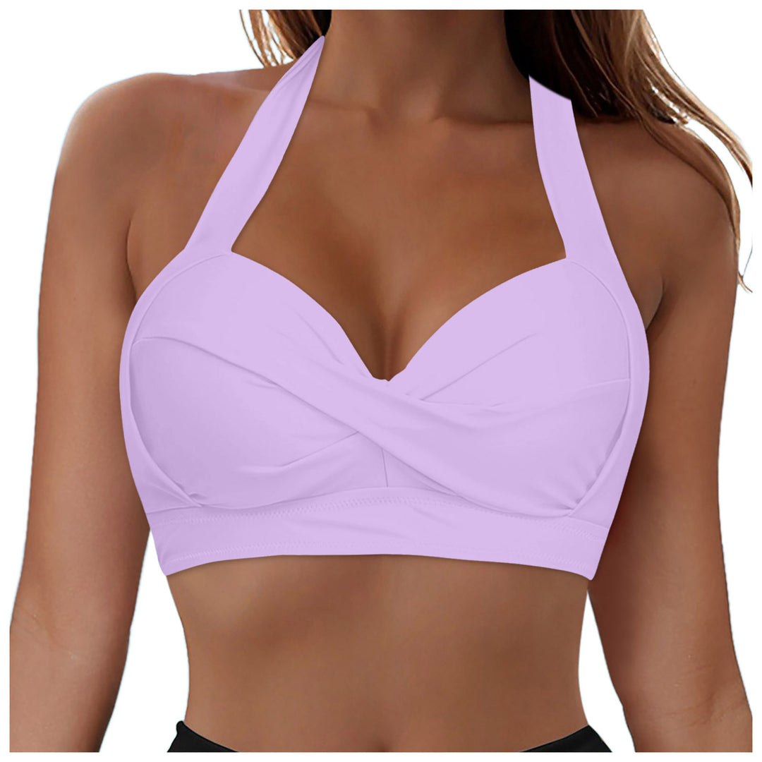 Damen Modisches Bikinioberteil mit Wickeldesign R&B
