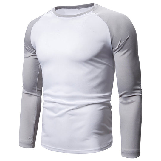 Herren Sportliches Langarm-T-Shirt mit atmungsaktivem Funktionsmaterial R&B