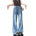 Damen Weitgeschnittene Denim-Hose mit modischem Vintage-Design R&B