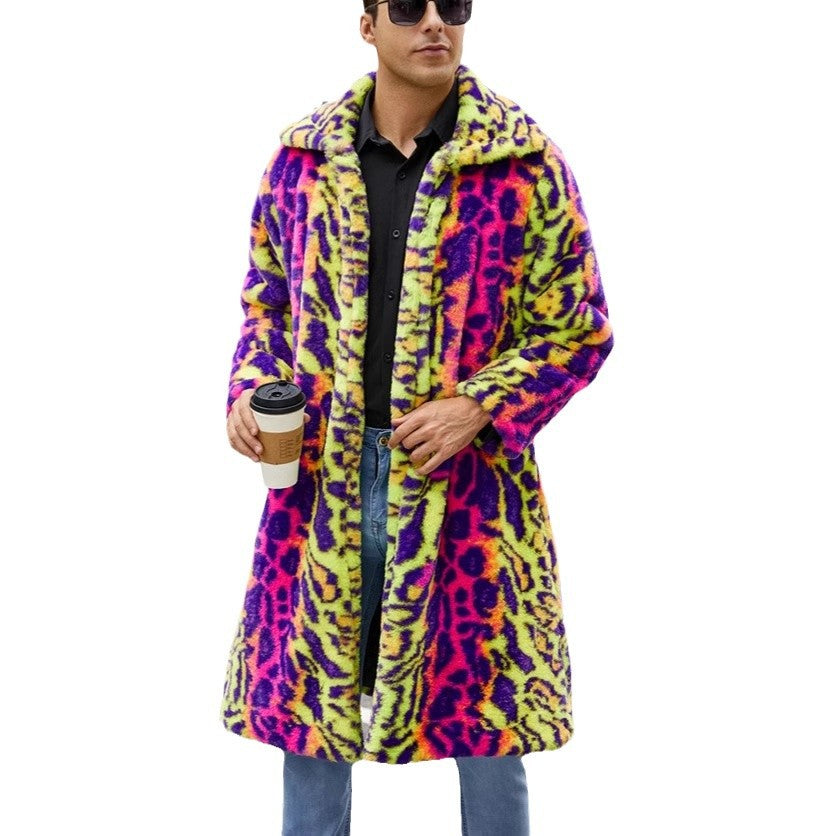 Herren Fleece Mantel R&B