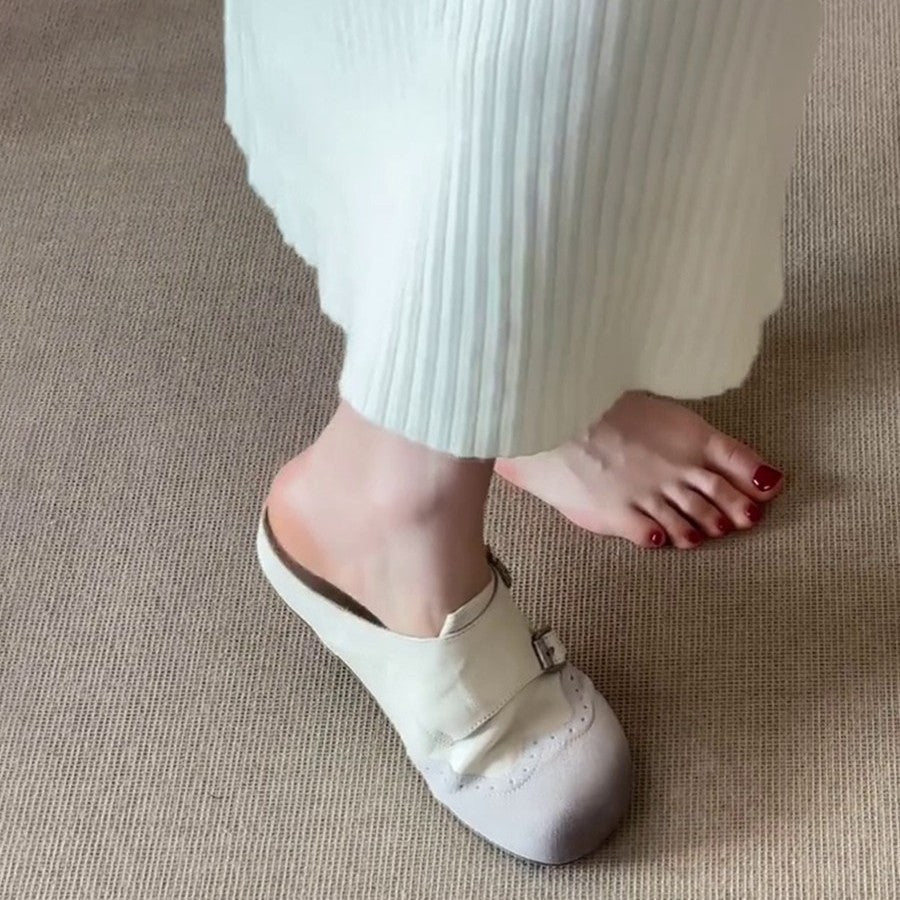 Damen Komfortable Clogs mit modischem Schnallen-Design R&B