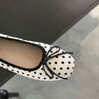 Damen Ballerinas mit dekorativem Punkten und charmantem Schleifenakzent R&B