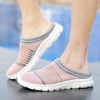 Damen Slip-On Freizeitschuhe mit atmungsaktivem Obermaterial und rutschfester Sohle