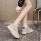 Damen modische High-Top Sneakers mit atmungsaktiver Oberfläche und flexibler Sohle R&B