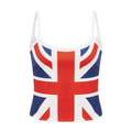 Damen Crop-Top mit Britischem Motiv R&B