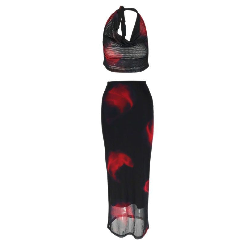 Damen elegantes 2-teiliges Set mit aufregendem Design R&B