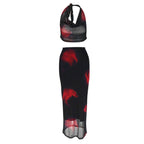 Damen elegantes 2-teiliges Set mit aufregendem Design EB