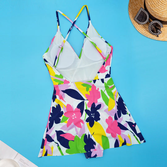 Damen Floral gestalteter Strandanzug R&B