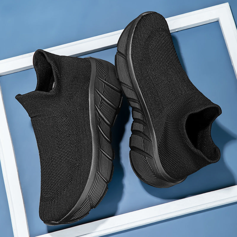 Damen Bequeme Sneaker mit elastischem Strickoberteil R&B