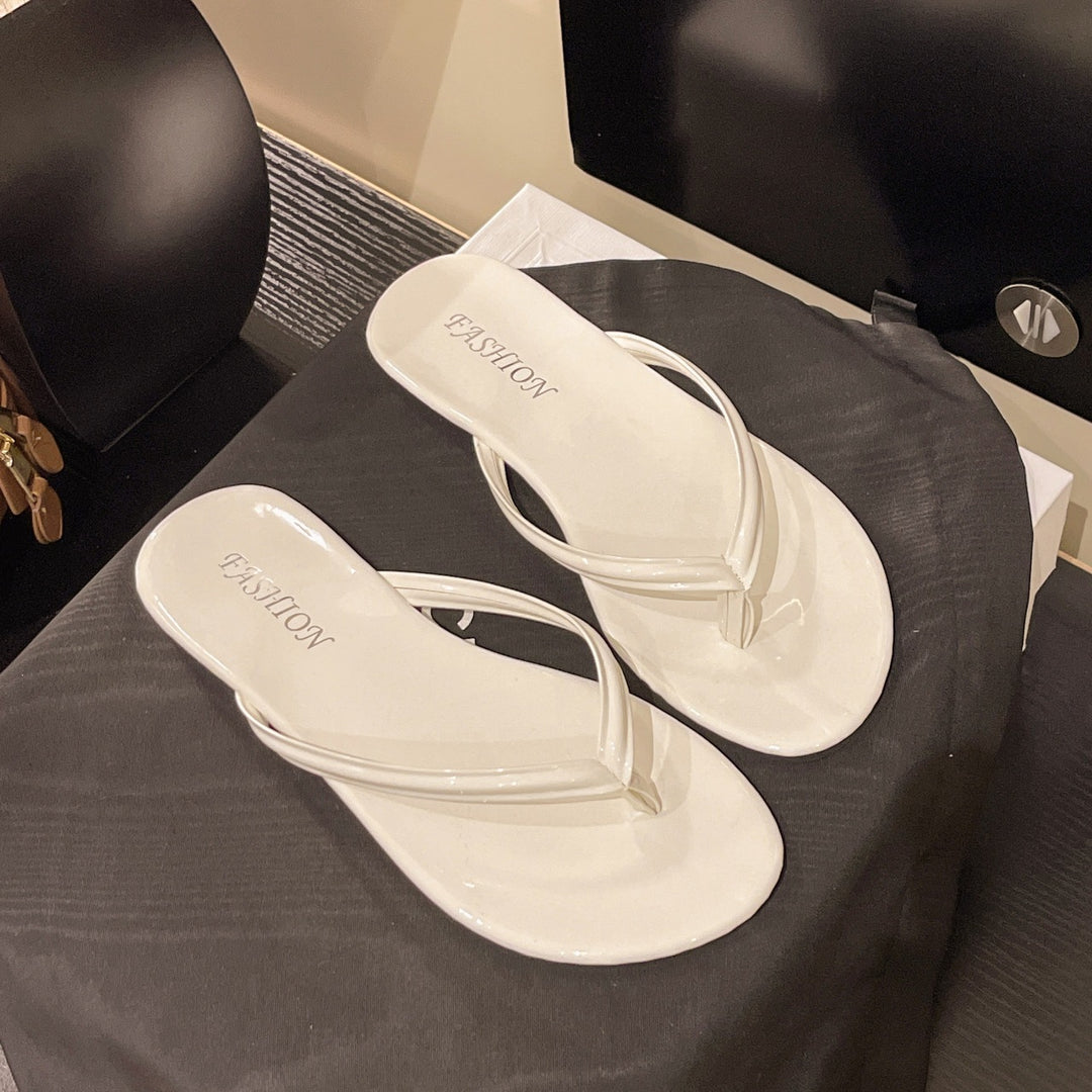 Damen modische Zehentrenner mit eleganten Riemen und rutschfester Sohle R&B