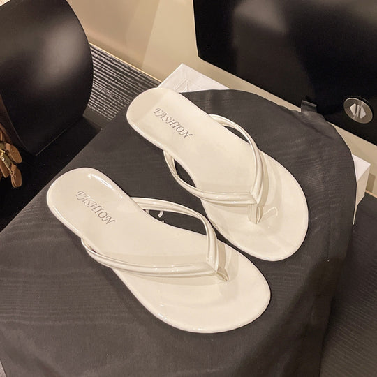 Damen modische Zehentrenner mit eleganten Riemen und rutschfester Sohle R&B