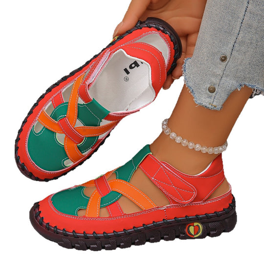 Damen Komfortable Sandalen mit schnittfestem Riemendesign R&B