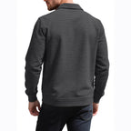 Herren nan Hemdjacke mit quadratischer Steppstruktur Druckknopffront und Brustklappen R&B