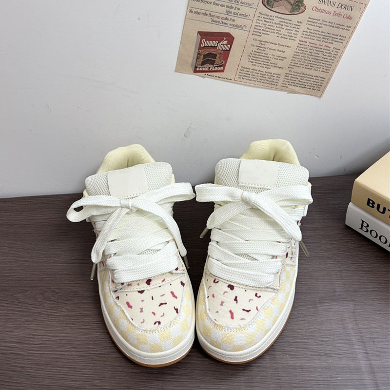 Damen Sportliche Sneakers mit flexibler Textur und atmungsaktiven Einsätzen R&B