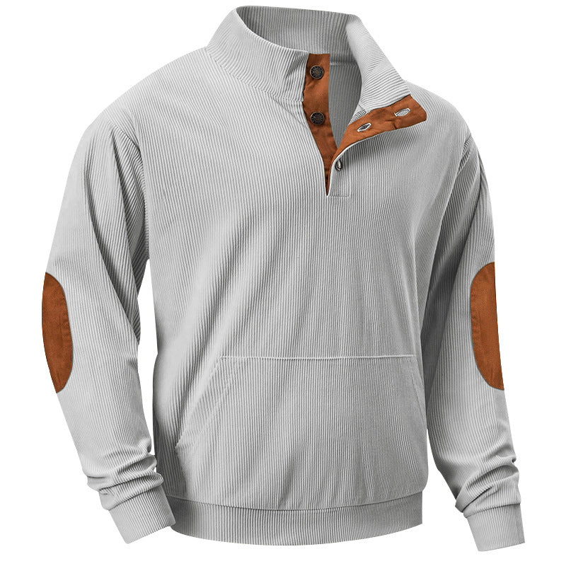 Pullover Herren sportlich mit Knopfdetails und Akzenten
