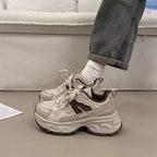 Damen Sportliche Chunky Sneakers mit atmungsaktiver Mesh-Oberfläche und komfortabler Dämpfung R&B