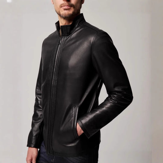 Herren elegante jacke mit sportlichem Reißverschluss R&B