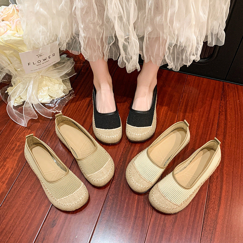 Damen Atmungsaktive Sommer-Ballerinas mit elastischer Sohle R&B