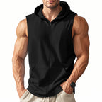 Herren ärmelloses Kapuzenshirt aus atmungsaktivem Material R&B