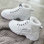 Damen warme und stylische Winterstiefel mit rutschfester Sohle und praktischem Reißverschluss R&B
