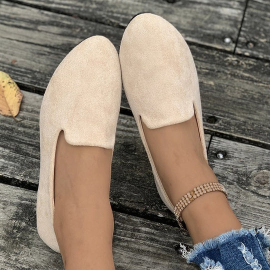 Damen Mokassins aus hochwertigem Wildleder mit elegantem Schnitt R&B