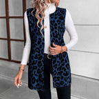 Damen Mode Weste mit Leopardenmuster R&B