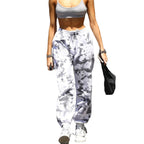 Damen Sportliche Freizeithose im modernen Batikdesign R&B