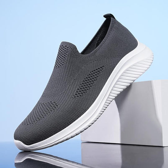 Damen Slip-On Sport Sneakers mit atmungsaktiver Stricktechnologie R&B