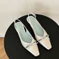 Damen Slingback Ballerinas mit zierlichem Schleifendetail R&B