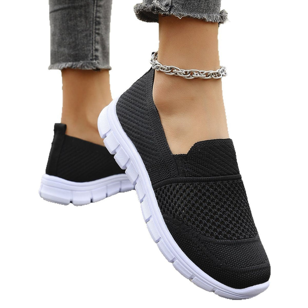 Damen Atmungsaktive Slip-On Sneakers mit elastischem Einsatz R&B