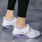 Damen Sportliche Sneakers mit atmungsaktivem Mesh-Obermaterial und gepolsterter Sohle R&B