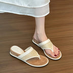 Damen modische Sommerschlappen mit geflochtenem Riemen und ergonomischer Sohle R&B