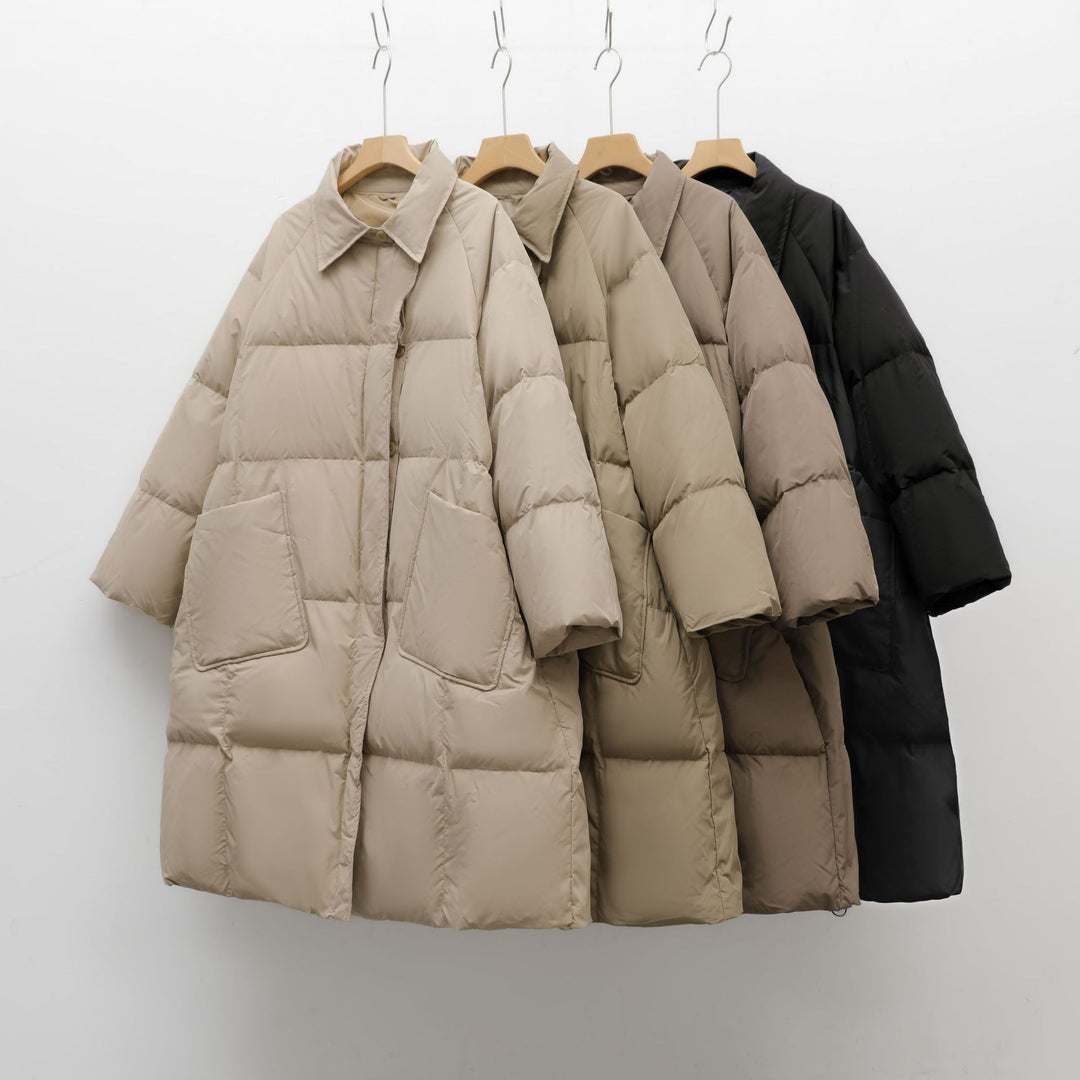 Damen Voluminöser Steppmantel mit abgerundetem Schnitt und praktischen Taschen R&B