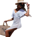 Damen strandfreundliches Netzkleid R&B
