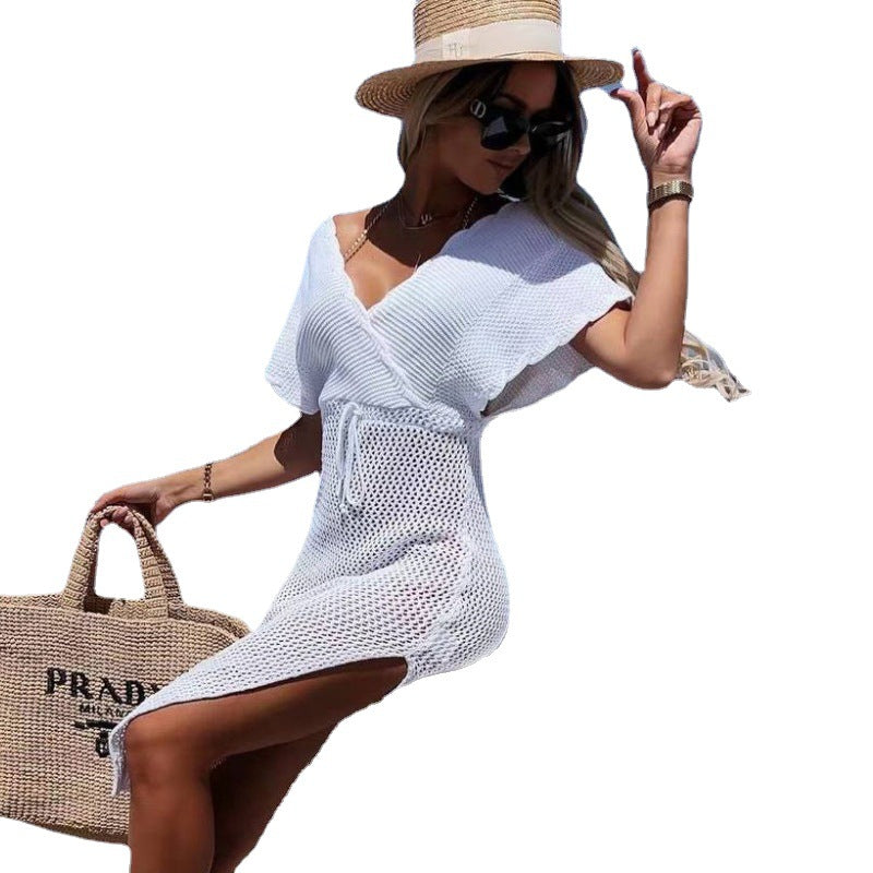 Damen strandfreundliches Netzkleid R&B
