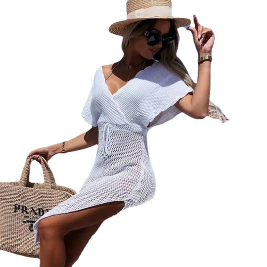 Damen strandfreundliches Netzkleid R&B