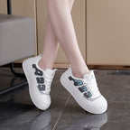 Damen modische Plateau Sneakers mit einzigartigem Design und bequemer Dämpfung R&B