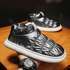 Damen Puff-Sneaker mit hohem Kragen und rutschfester Sohle R&B