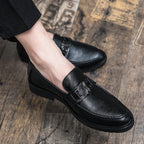 Damen Elegante Mokassins aus hochwertigem Leder mit modischem Schnallenverschluss R&B 1771406150