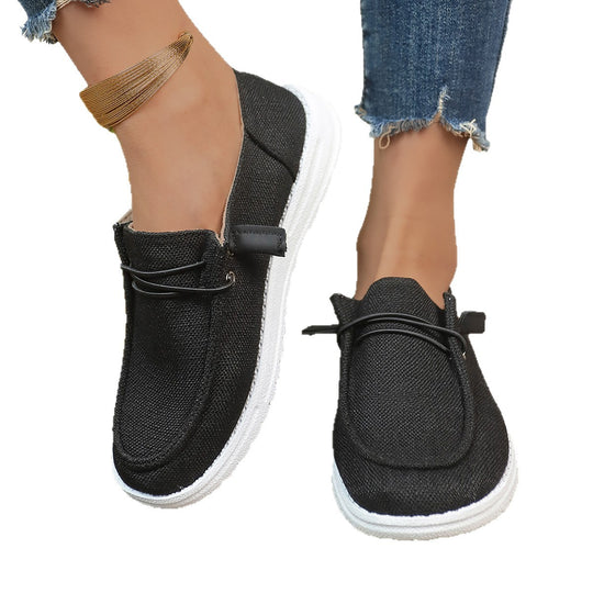 Damen Slip-On Sneakers mit elastischem Riemen R&B