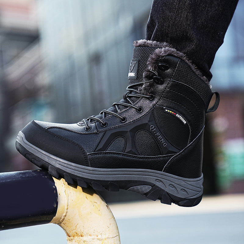 Damen isolierte Winterstiefel mit rutschfester Sohle und warmem Innenfutter R&B