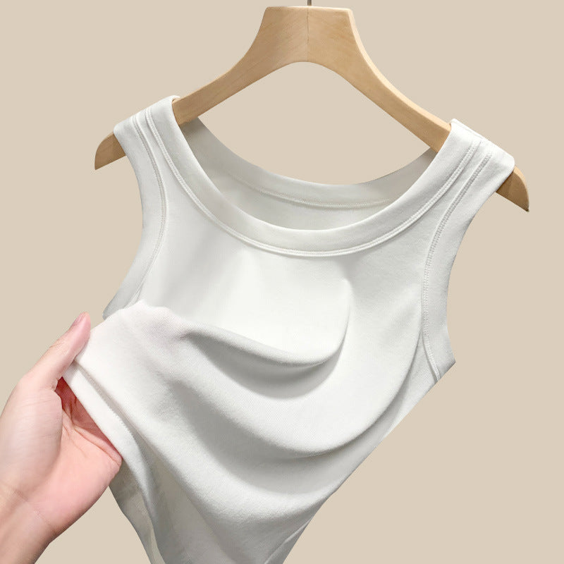 Damen ärmelloses Basic-Top aus hochwertigem Material R&B