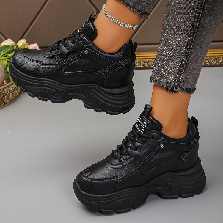 Damen sportliche Sneakers mit dämpfender Sohle und modischem Obermaterial R&B