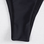 Damen minimalistischer Bikini-Hosenteil mit verstellbaren Schleifen