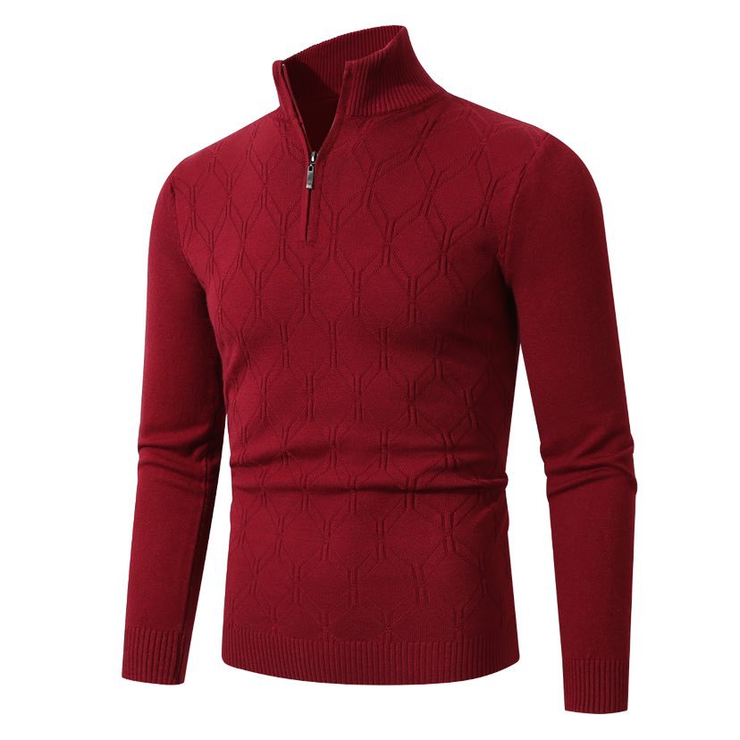 Herren Strickpullover mit modernem Strukturmuster R&B